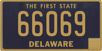 DE license plate 66069