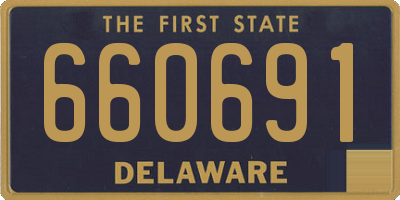 DE license plate 660691