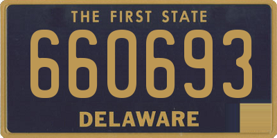 DE license plate 660693