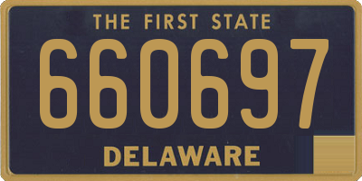 DE license plate 660697