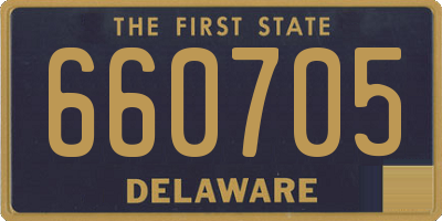 DE license plate 660705