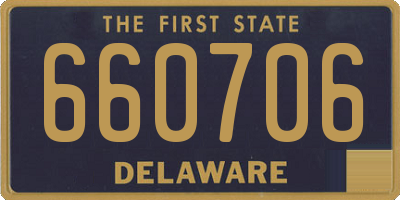 DE license plate 660706