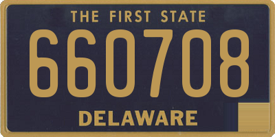 DE license plate 660708