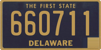 DE license plate 660711