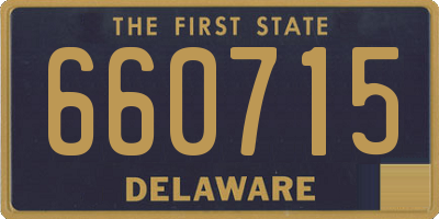 DE license plate 660715