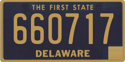 DE license plate 660717