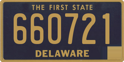 DE license plate 660721