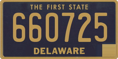 DE license plate 660725
