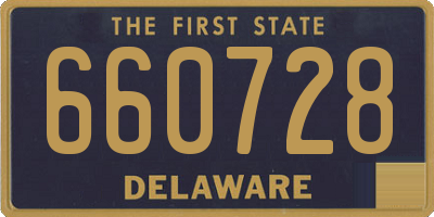 DE license plate 660728