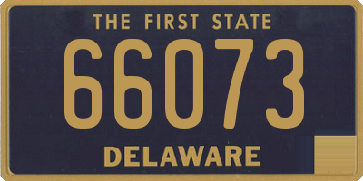 DE license plate 66073