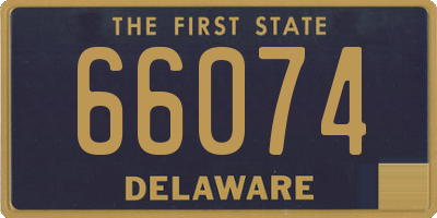 DE license plate 66074