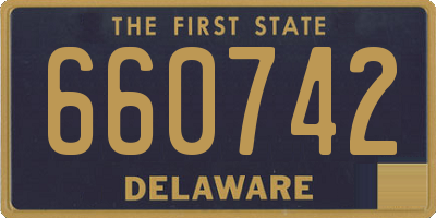 DE license plate 660742