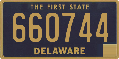 DE license plate 660744
