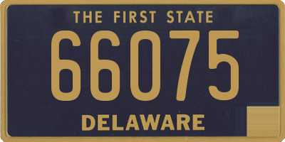 DE license plate 66075