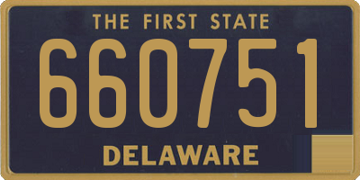 DE license plate 660751
