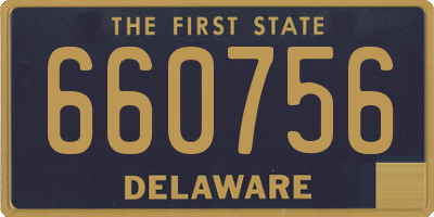 DE license plate 660756