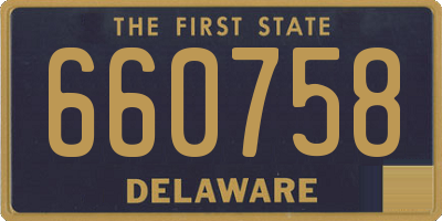 DE license plate 660758