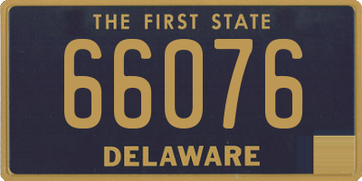 DE license plate 66076