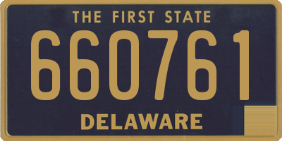 DE license plate 660761