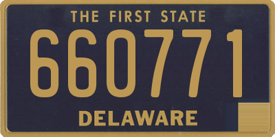 DE license plate 660771