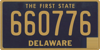 DE license plate 660776