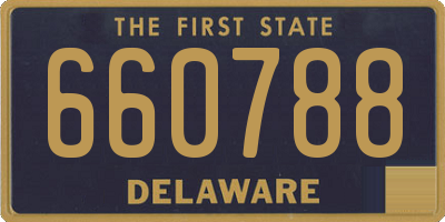 DE license plate 660788