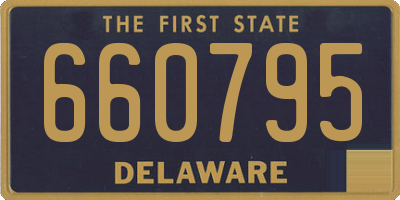DE license plate 660795