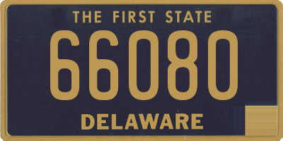 DE license plate 66080