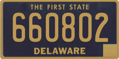 DE license plate 660802
