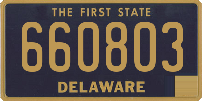 DE license plate 660803