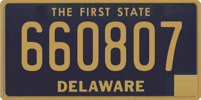 DE license plate 660807
