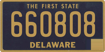 DE license plate 660808