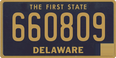 DE license plate 660809