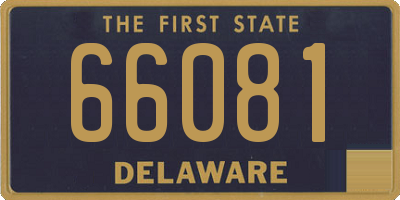 DE license plate 66081