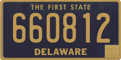 DE license plate 660812