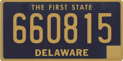 DE license plate 660815