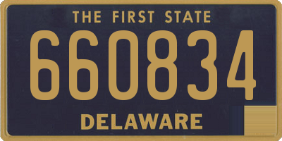 DE license plate 660834