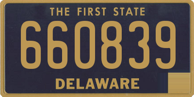 DE license plate 660839