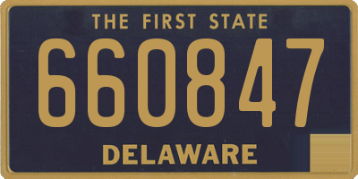 DE license plate 660847
