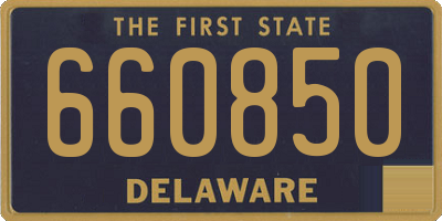 DE license plate 660850