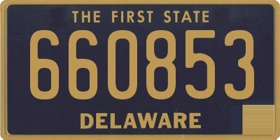 DE license plate 660853