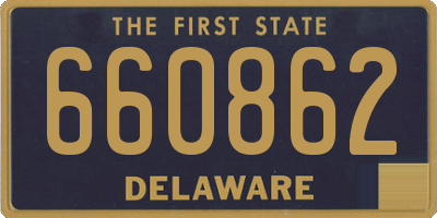 DE license plate 660862