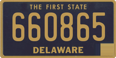 DE license plate 660865