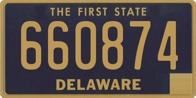 DE license plate 660874