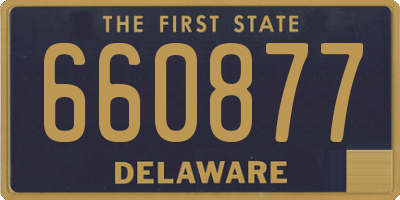 DE license plate 660877