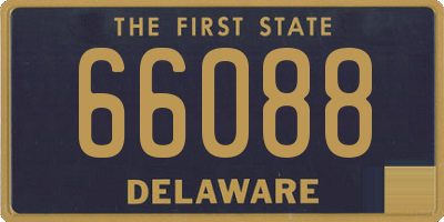 DE license plate 66088