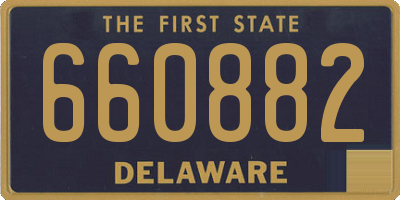 DE license plate 660882