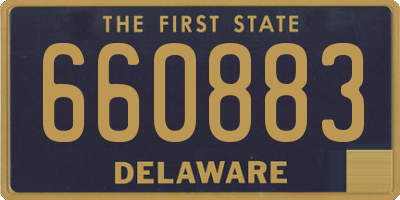 DE license plate 660883