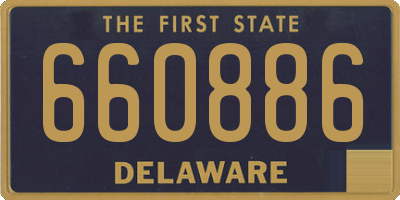 DE license plate 660886