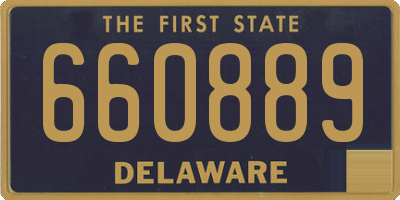 DE license plate 660889